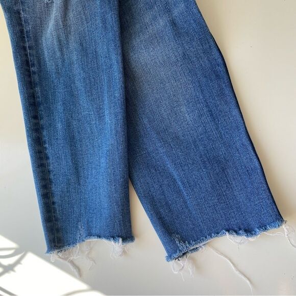 RAG & BONE Cate Mid Rise Ankle Skinny Mick hole Distressed Raw Hem Jeans Size 34 - Picture 8 of 10